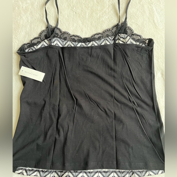 Nwt 2 Ann Taylor camisoles tailored green and black / white sz large - Picture 9 of 13